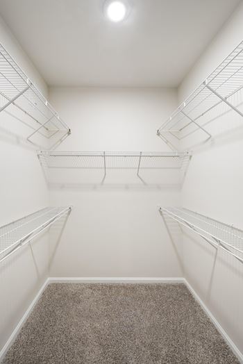 Oversized walk-in closet